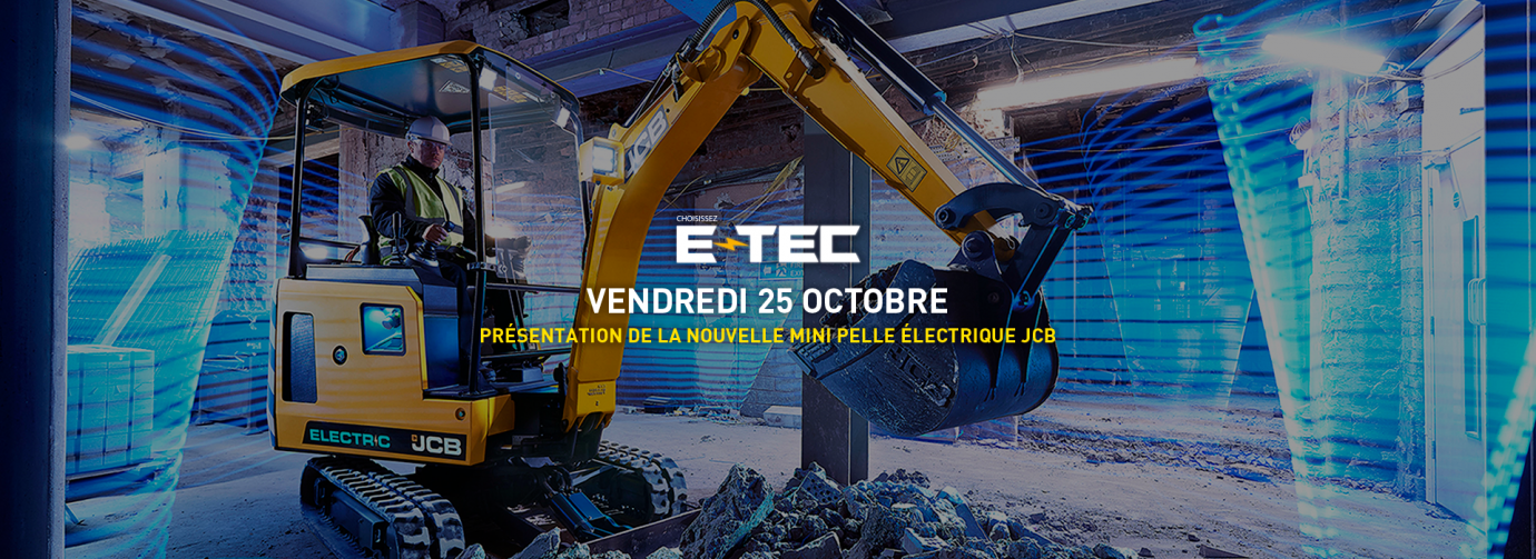 La nouvelle Mini Pelle électrique JCB disponible !